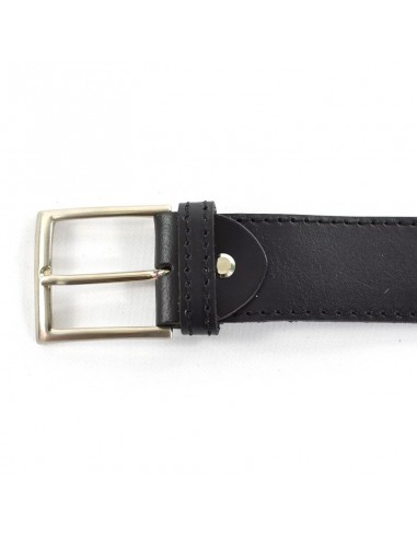 Cinto de pele lisa 40 mm decorado com pesponto Tagar - Special