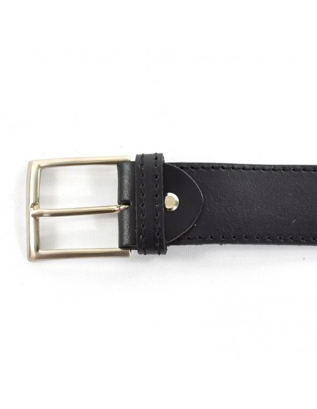 Cinturón piel lisa con pespunte, Tagar - ESPECIAL, 40 mm