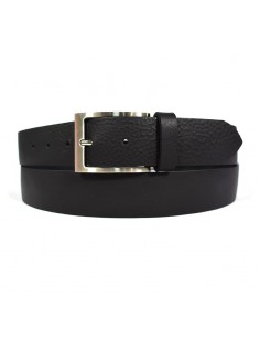 Cinto preto de pele Gravado fosco 35 mm Tagar - Special