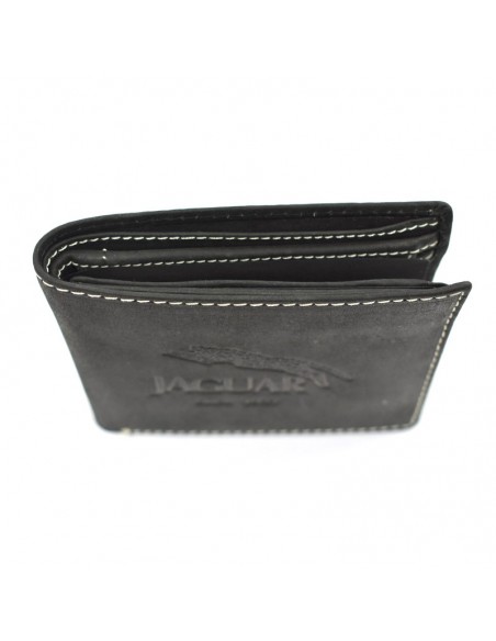 Carteira Americana com porta moedas Jaguar - Crazy Horse  8 cartões
