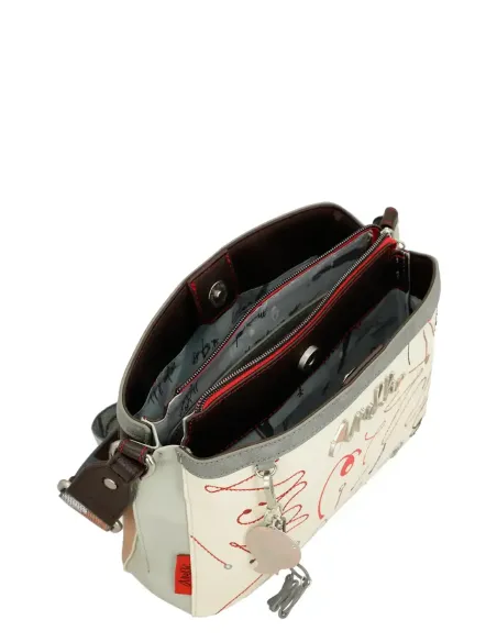 Mala a Tiracolo 3 Compartimentos Anekke Ole