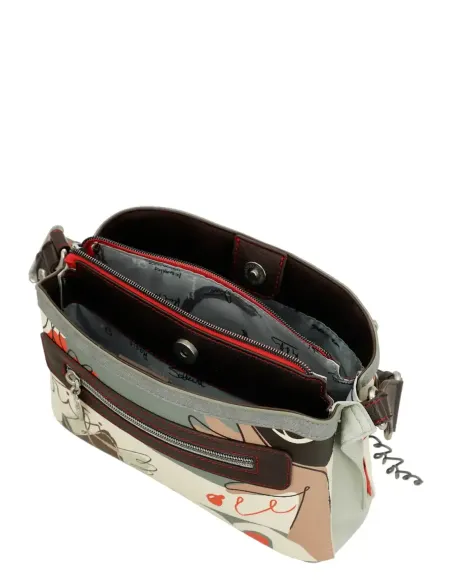 Mala a Tiracolo 3 Compartimentos Anekke Ole