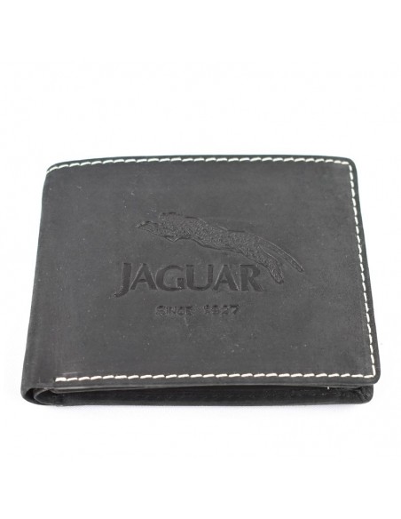 Carteira Americana com porta moedas Jaguar - Crazy Horse 6 cartões