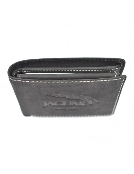 Carteira Americana com porta moedas Jaguar - Crazy Horse 6 cartões