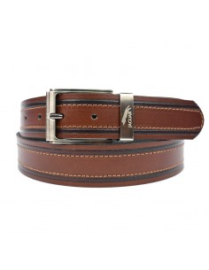 Cinturó d'home, JAGUAR - Leathers Belts collection, 35 mm, gravat al foc