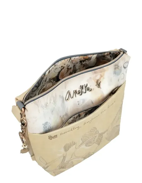 Bandolera Grande Con Bolsillo Frontal Anekke Whispers