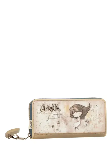 Billetero Grande Estampado RFID Anekke Memories