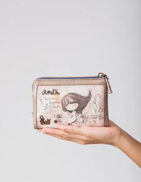 Cartera Mitjana Flexible RFID Anekke Memories