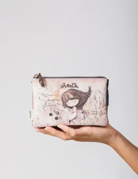 Porta-moedas 3 Compartimentos Anekke Memories