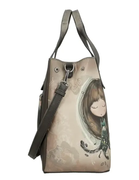 Bolso de Mano Con Bandolera Anekke Real