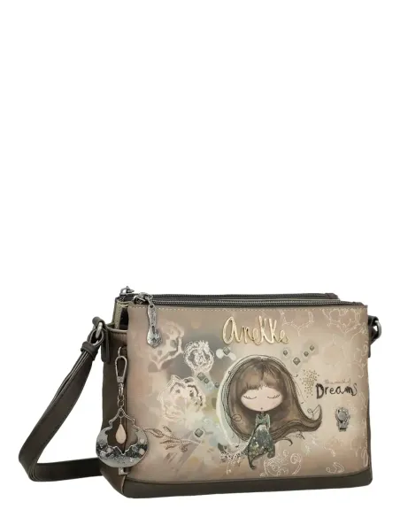 Bandolera Estampada 3 Compartimentos Anekke Real