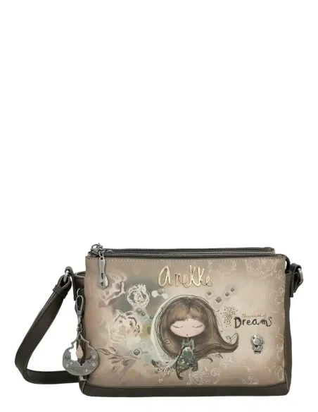 Bandolera Estampada 3 Compartimentos Anekke Real