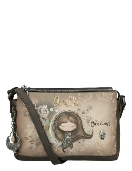 Bandolera Estampada 3 Compartiments Anekke Real