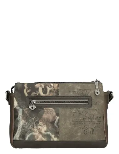 Mala a Tiracolo Estampada 3 Compartimentos Anekke Real