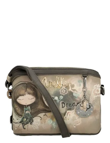 Mala a Tiracolo Triple Compartimentos Anekke Real