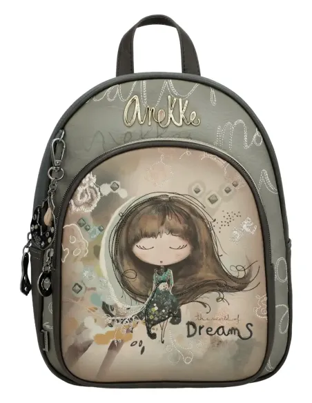 Mochila Con Bolsillo Frontal Anekke Real