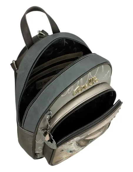 Mochila Con Bolsillo Frontal Anekke Real