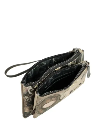 Billetero Y Bolso de Mano Anekke Real