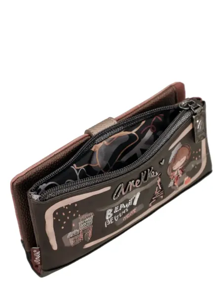 Cartera Gran Flexible RFID Anekke Mademoiselle