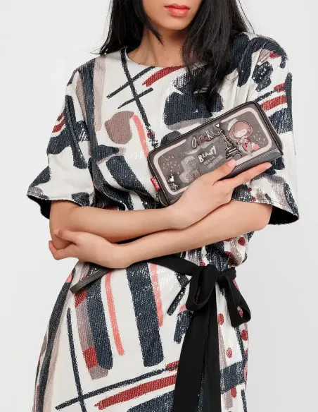 Billetero Grande Estampado RFID Anekke Mademoiselle