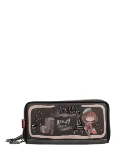 Carteira Grande Estampada RFID Anekke Mademoiselle 2