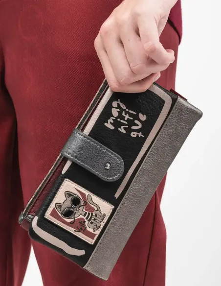 Carteira Grande Flexível RFID Anekke Parisian