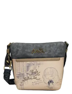 Mala a Tiracolo Grande Com Bolsa Frontal Anekke Studio 2