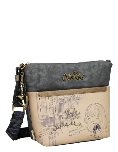 Bandolera Grande Con Bolsillo Frontal Anekke Studio