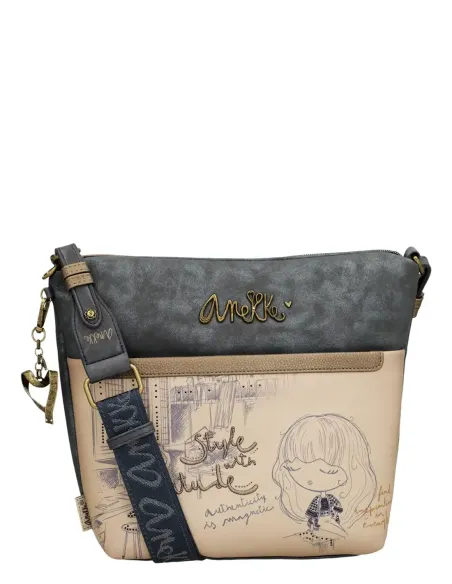 Bandolera Grande Con Bolsillo Frontal Anekke Studio