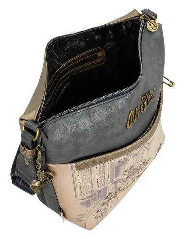 Mala a Tiracolo Grande Com Bolsa Frontal Anekke Studio