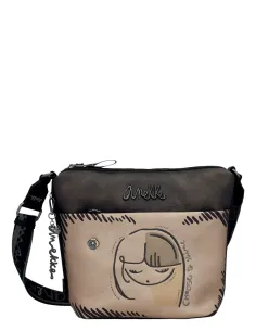 Bandolera Grande Con Bolsillo Frontal Anekke Nature Koko