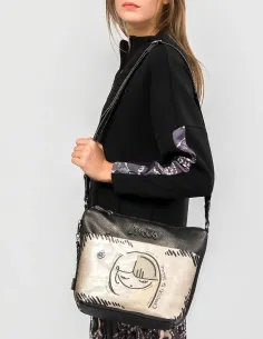 Bandolera Grande Con Bolsillo Frontal Anekke Nature Koko 2