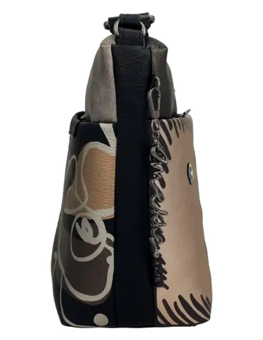 Bandolera Grande Con Bolsillo Frontal Anekke Nature Koko