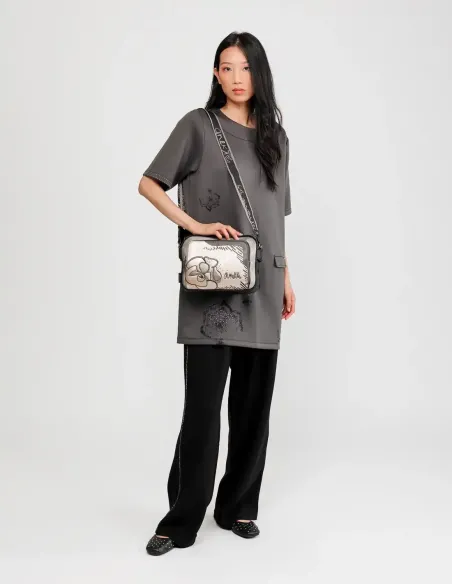 Bandolera Doble Compartiment Anekke Nature Koko