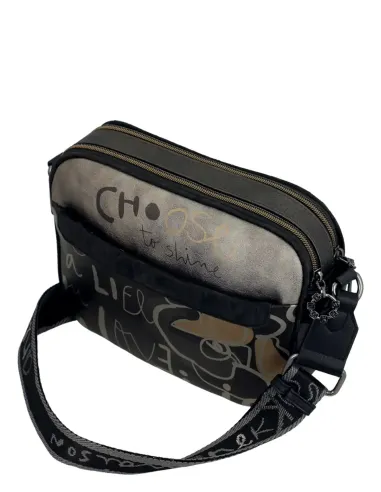 Bandolera Doble Compartiment Anekke Nature Koko