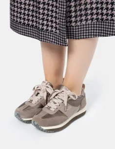 Deportivos Beige Suela Multicolor Anekke Real