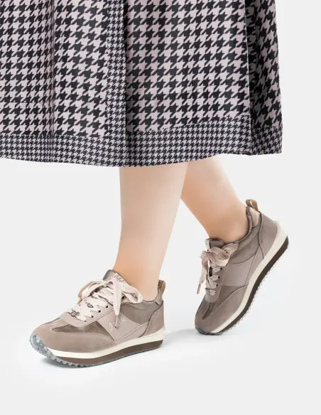 Deportivos Beige Suela Multicolor Anekke Real