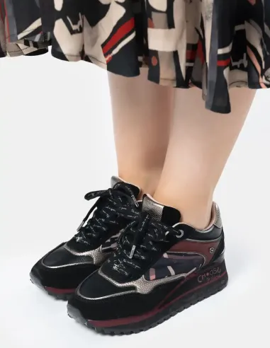 Sabatilles Plataforma Negre Amb Estampat Anekke Mademoiselle