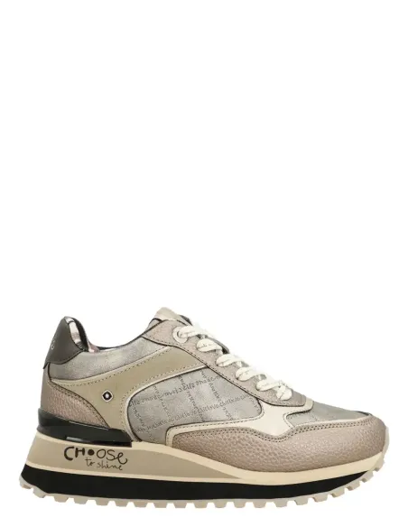 Sapatilhas Plataforma Metalizadas Anekke Mademoiselle