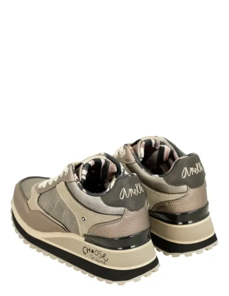 Sapatilhas Plataforma Metalizadas Anekke Mademoiselle