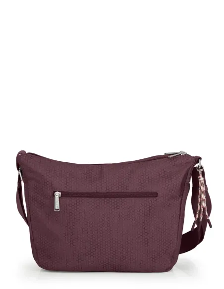 Bandolera 2 Compartimentos Granate Gabol - Aitana