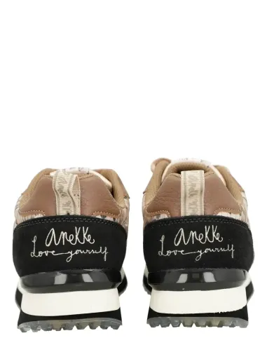 Sabatilles Negre I Daurat Sola Multicolor Anekke Real