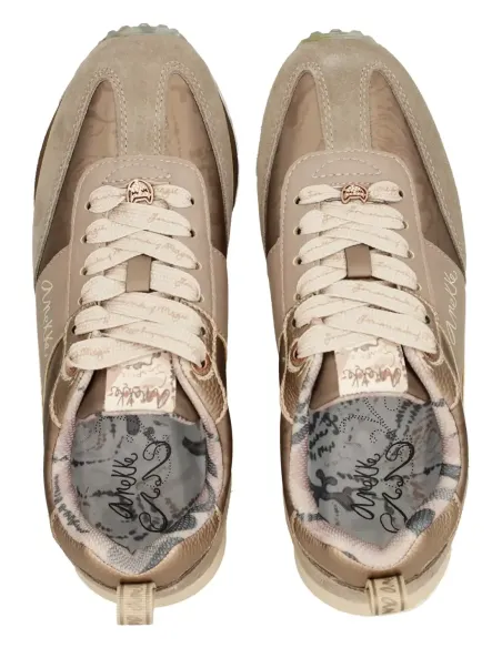 Deportivos Beige Suela Multicolor Anekke Real