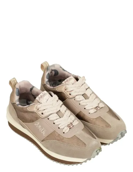 Deportivos Beige Suela Multicolor Anekke Real