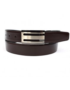 Cinturón de hombre Reversible, 32 mm, Tagar -  de Piel Box con chapa metalizada