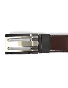 Cinturón de hombre Reversible, 32 mm, Tagar -  de Piel Box con chapa metalizada 2