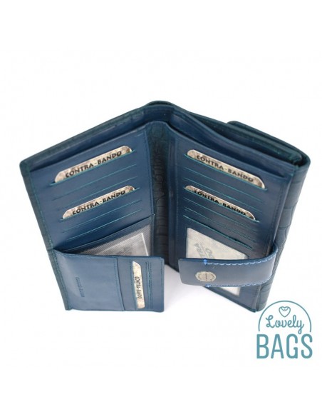 Carteira Grande de pele contra-Bando - Nieve