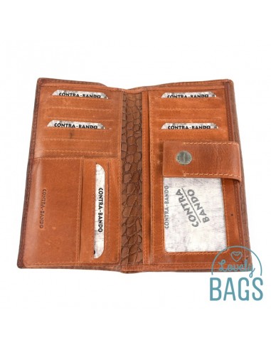 Carteira Grande de pele contra-Bando - Nieve