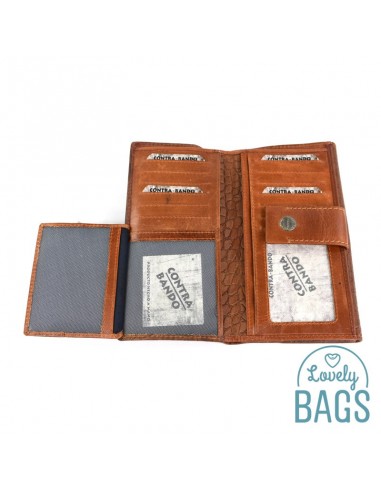 Carteira Grande de pele contra-Bando - Nieve