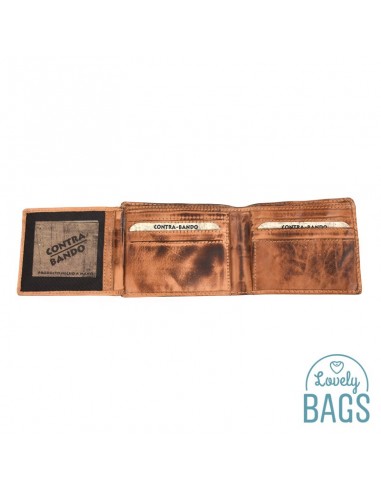 Billetera Americana de Hombre, Contra-Bando - COLADA, hecha en Piel